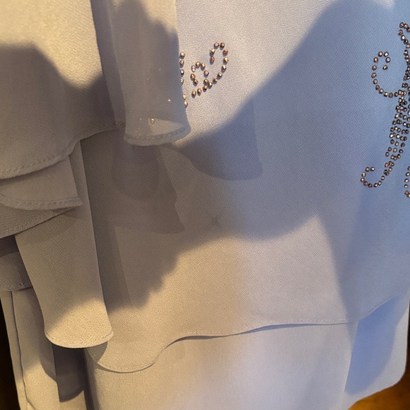 R&M Richards Blue Midi Dress with Jacket - Picture 4 of 5